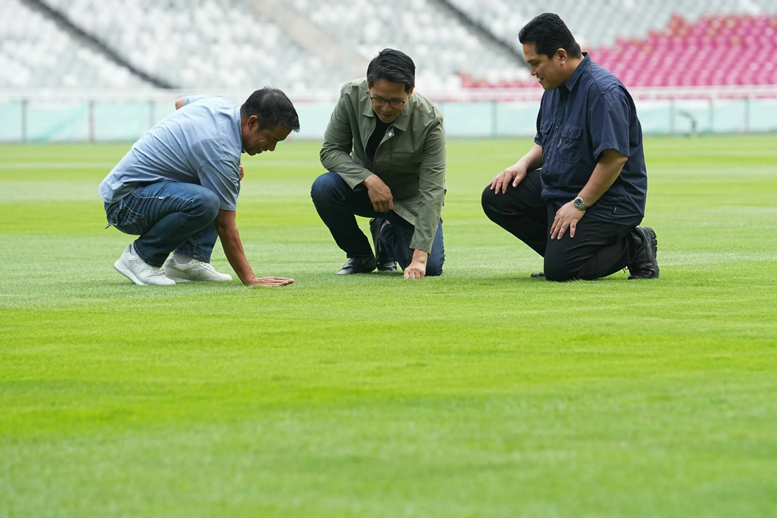 Erick Thohir Jawab Kritik Rumput GBK Indonesia vs Arab Saudi